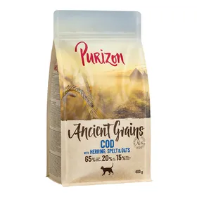 Comparer les prix de Adult cabillaud - céréales anciennes Purizon Croquettes pour chat à prix spécial !