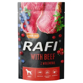 Meilleurs prix pour Rafi Dog, boeuf, nourriture humide pour chiens