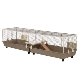 Comparer les prix de Cage TIAKI XXL pour lapin - L 240 x l 58 x H 52 cm