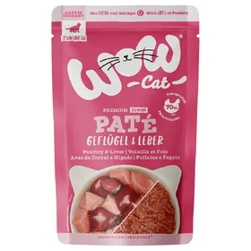 Meilleurs prix pour WOW Cat Junior 12 x 125 g pour chaton - volaille, foie