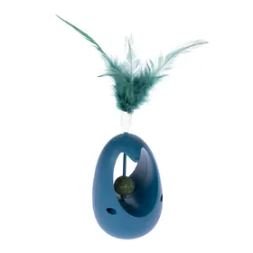 Comparer les prix de TIAKI Tumbler pour chat avec plumes et menthe à chat
