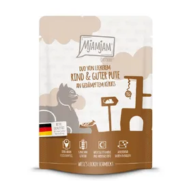 Comparer les prix de MjAMjAM 6 x 300 g pour chat - bœuf, dinde