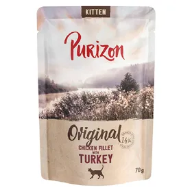 Comparer les prix de 6x 70g Purizon Kitten filet de poulet avec dinde nourriture pour chats humide