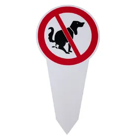 Meilleurs prix pour TIAKI Panneau de pelouse "Ici pas de toilettes pour chiens