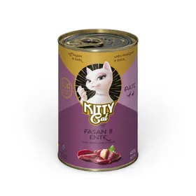 Meilleurs prix pour Kitty Cat Adult Pâte 6 x 400 g pour chat – faisan, canard