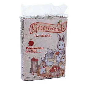 Comparer les prix de Greenwoods Foin de prairie pour rongeur et lapin pommes sauvages