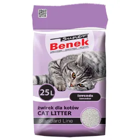 Comparer les prix de Litière Super Benek Lavande pour chat - 25 L (20 kg environ)