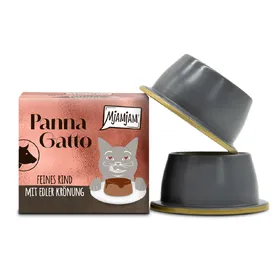 Comparer les prix de 2x80g bœuf délicat avec finition raffinée MjAMjAM Panna Gatto Nourriture humide pour chats