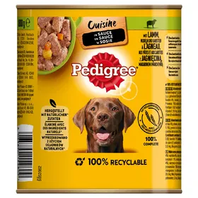 Meilleurs prix pour 12x800g Agneau, carottes en sauce Pedigree Classic nourriture humide pour chien
