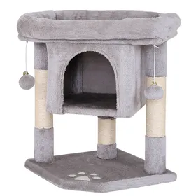 Meilleurs prix pour Lionto Arbre à chat, 60cm gris clair chat