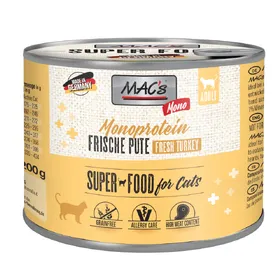Meilleurs prix pour MAC's Mono Sensitive dinde - Pâtée pour chat