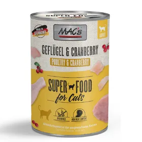 Comparer les prix de MAC's volaille, cranberries - Pâtée pour chat