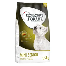 Comparer les prix de Mini Senior Concept for Life - Croquettes pour Chien