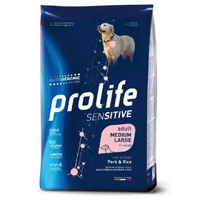 Comparer les prix de Dog Prolife sensitive porc & riz - 10 kg