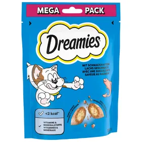 Comparer les prix de Saumon Catisfactions Maxi Pack 180g Dreamies - Friandises pour Chat
