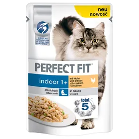 Meilleurs prix pour PERFECT FIT Indoor 1+ poulet et petits pois - Sachet pour chat