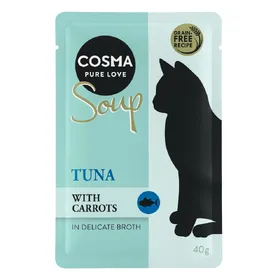 Comparer les prix de Cosma Soup thon, carotte - Pâtée pour chat