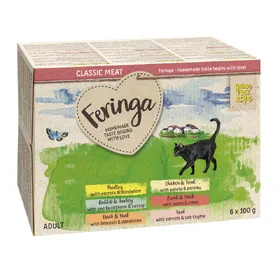 Meilleurs prix pour Feringa Classic Meat Menu lot mixte II (6 variétés) - Pâtée pour chat