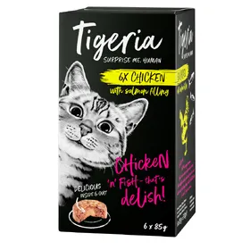 Meilleurs prix pour Tigeria poulet, saumon - Sachet pour chat