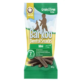 Meilleurs prix pour Barkoo Dental Snacks Friandises SANS CÉRÉALES pour chien -  7 bâtonnets (80 g) pour petit chien
