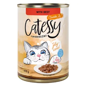 Comparer les prix de Catessy Bouchées en gelée bœuf - Pâtée pour chat