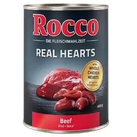 Comparer les prix de Rocco Real Hearts bœuf, cœurs de poulet entiers - Pâtée pour chien