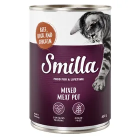 Comparer les prix de Smilla Multi-viandes bœuf, canard, poulet - Pâtée pour chat
