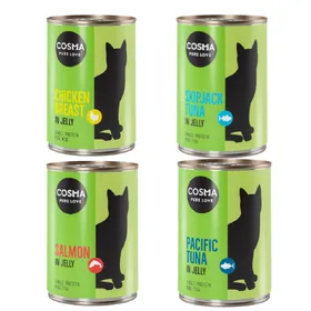 Comparer les prix de Cosma Original en gelée 24 x 400 g -  lot mixte 4 saveurs