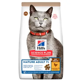 Meilleurs prix pour Mature Adult 7+ No Grain Hill's Science Plan, poulet - pour chat