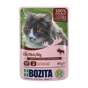 Meilleurs prix pour Bouchées Bozita 12 x 85 g pour chat : 10 % de remise ! - en gelée : élan