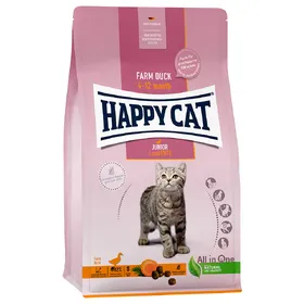 Meilleurs prix pour Happy Cat Junior canard fermier pour chaton - 2 x 1,3 kg