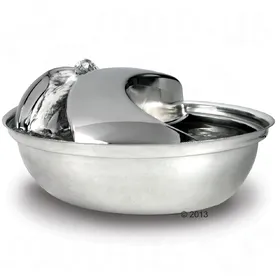 Comparer les prix de Fontaine à eau Raindrop en inox 1,75L pour chat et petit chien