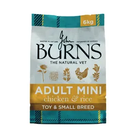 Meilleurs prix pour Poulet et riz Toy & Small Breed Adult & Senior Burns nourriture sèche pour chien