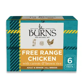 Comparer les prix de 6x395g Burns poulet élevé en plein air, carottes, riz brun nourriture humide pour chien