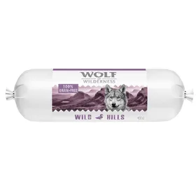 Comparer les prix de Wolf of Wilderness Adult Saucisse 6 x 400 g  - Wild Hills - canard