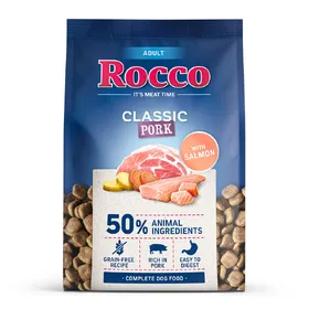 Meilleurs prix pour Rocco Classic Adult porc avec saumon - 1 kg