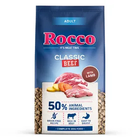 Comparer les prix de Rocco Adult Classic Bœuf avec agneau - 10 kg