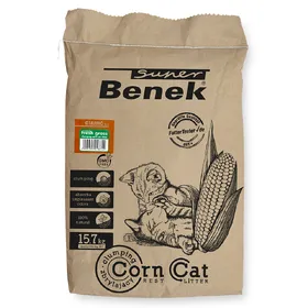Meilleurs prix pour Litière Super Benek Corn Cat herbe fraîche pour chat - 25 l (environ 15,7 kg)