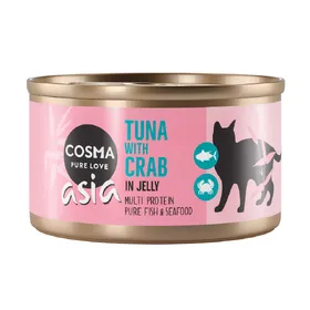 Meilleurs prix pour Cosma Thai/Asia en gelée thon, crabe - Pâtée pour chat