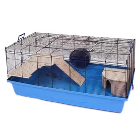 Meilleurs prix pour Cage Skyline Barney pour rongeur - bleu clair : L 100 x l 56 x H 46 cm