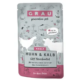 Comparer les prix de Grau Bouchées gourmandes poulet, veau - Pâtée pour chat