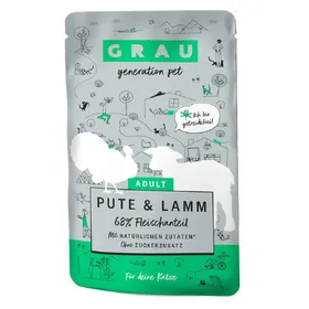 Comparer les prix de Grau Bouchées gourmandes dinde, agneau - Pâtée pour chat