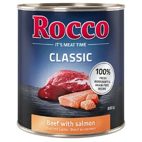 Meilleurs prix pour Lot Rocco Classic 24 x 800 g - bœuf, saumon