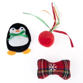 Comparer les prix de Lot de jouets TIAKI Pingouin pour chat - lot de 3 jouets