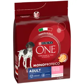 Meilleurs prix pour Lot PURINA ONE pour chien - Adult Mono-Protein saumon (2 x 2,5 kg)