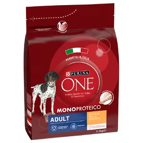 Meilleurs prix pour Lot PURINA ONE pour chien - Mono-Protein Adult poulet (2 x 2,5 kg)