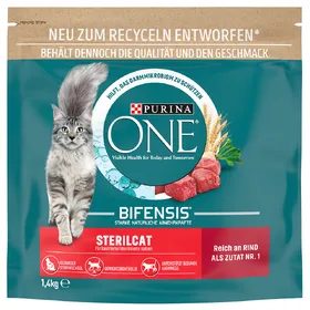 Comparer les prix de Purina ONE BIFENSIS Sterilcat Bœuf 1,4 kg