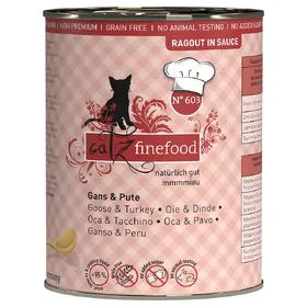Meilleurs prix pour catz finefood Ragoût 6 x 380 g pour chat - No.603 oie, dinde