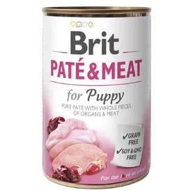 Meilleurs prix pour 400g de Paté & Meat Puppy Brit nourriture humide pour chiens