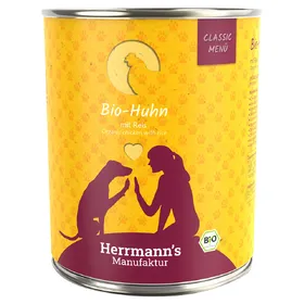 Meilleurs prix pour Herrmann's Menu Bio Classic 6 x 800 g - poulet bio, riz bio